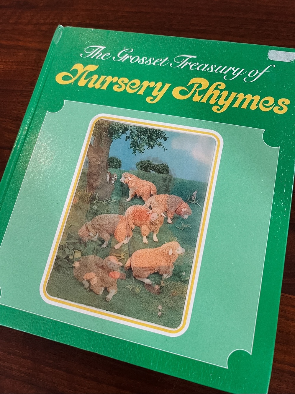 Vintage The Grosset Treasury of Nursery Rhymes - Green Hardcover